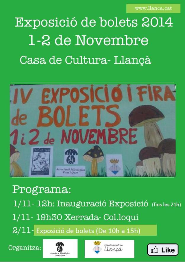 IVa Fira Concurs i Exposició de Bolets Llançà 2014-02