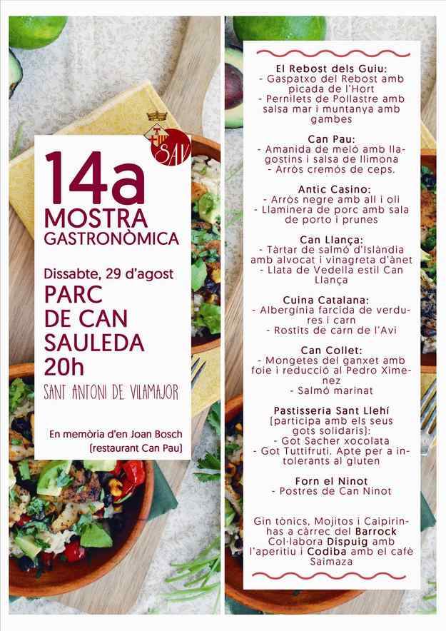 14a Mostra Gastronòmica Sant Antoni de Vilamajor 2015